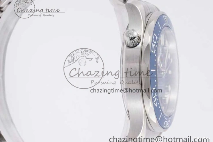 0210 Seamaster Diver 300M SS Blue Ceramic Bezel JVSF 1:1 Best Edition Blue Dial on SS Bracelet A SportInspired 7792